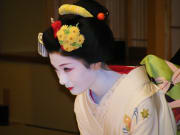 A Maiko at Gion Hatanaka