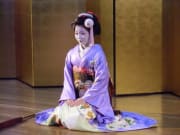 A Kyoto maiko getting ready to perform