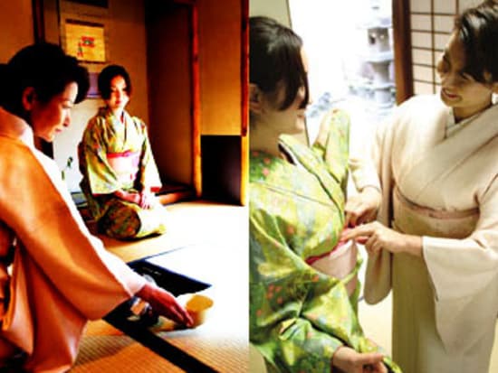 Kimono and tea ceremony in Kyoto