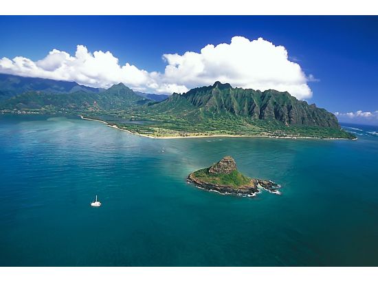 クアロア・ランチ　乗馬体験(1時間)　映画ロケ地巡り＋カネオヘ湾クルーズ付きで充実のクアロア満喫ツアー　ランチビュッフェ付き＜1日／送迎付きプランあり＞