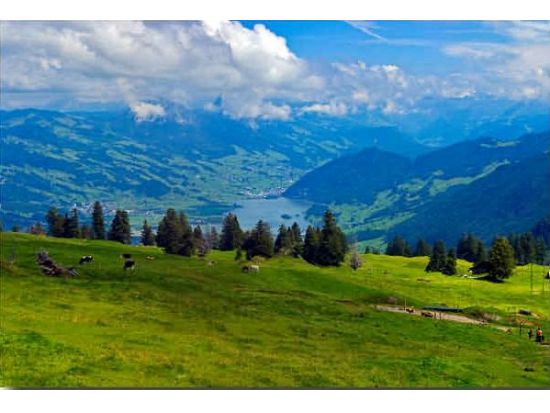 スイスアルプスの女王 リギ山＆ルツェルン市内　日帰り観光ツアー ＜チューリッヒ発／英語ガイド＞