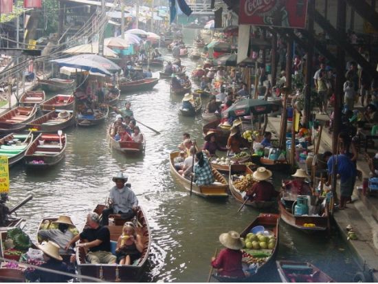 ダムヌンサドゥアク水上マーケット半日観光ツアー ＜午前／日本語ガイド＞