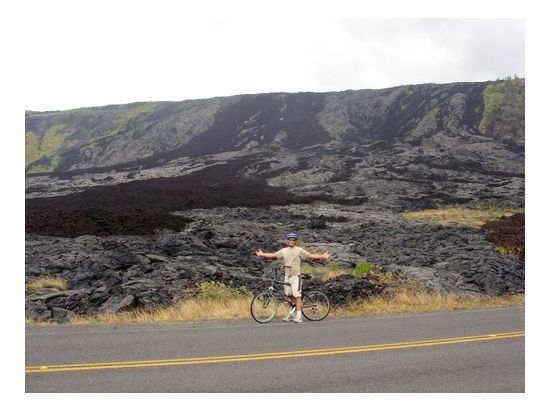 ハワイ島　キラウエア火山国立公園内をサイクリング！電動アシスト付きバイクツアー　GPS英語音声ナビ付き＜現地集合＞