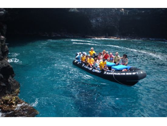 ハワイ島　オーシャンラフティング＆シュノーケルリングツアー ＜英語ガイド／食事付き＞