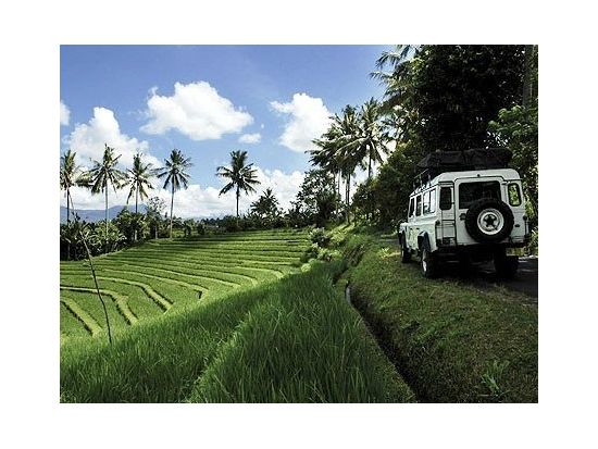 ランドローバーで行く！世界遺産ジャティルイのライステラス＋ティガルジャティ村砕石場＋バトゥカウ寺院＜1日／英語ガイド／オーガニックランチ付＞