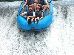 group on rafting adventure in bali indonesia