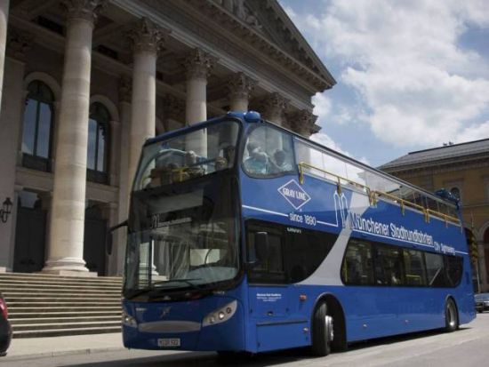 ミュンヘン市内 乗り降り自由バス　時間が無い方におすすめ！＜運行ルート：エクスプレスサークル／24時間チケット＞