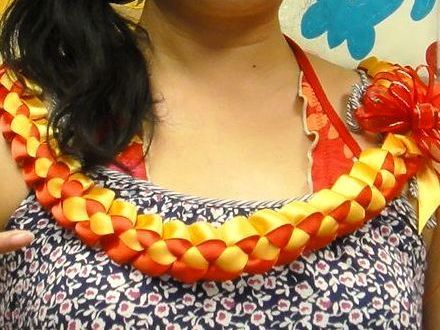 リボンレイやリボンレイ・ストラップ 手作り体験教室 カラフルなリボン