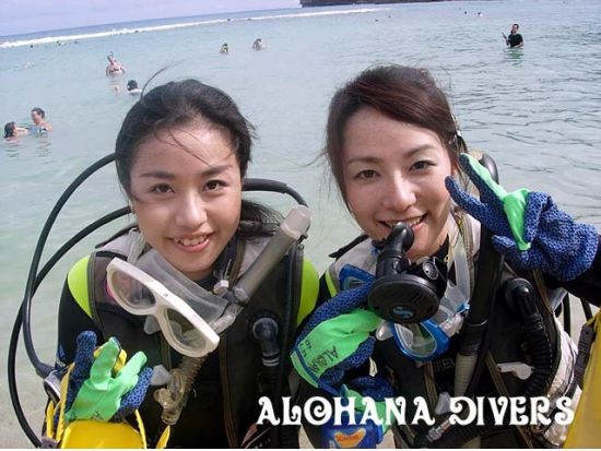 体験ダイビング  ワイキキまたはダイアモンドヘッド沖 ファンダイバーと潜れるプランもご用意＜ボート／1～2ダイブ＞by アロハナダイバーズ