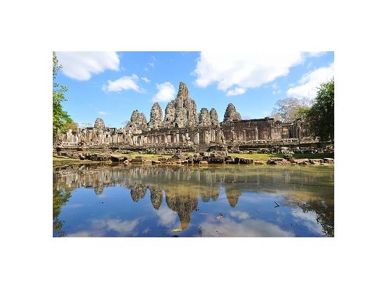 アンコール・トム＋タ・プローム遺跡巡り半日観光ツアー＜混載／午前／日本語ガイド／シェムリアップ発＞