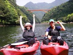 Kayaking fun on a Yakushima river