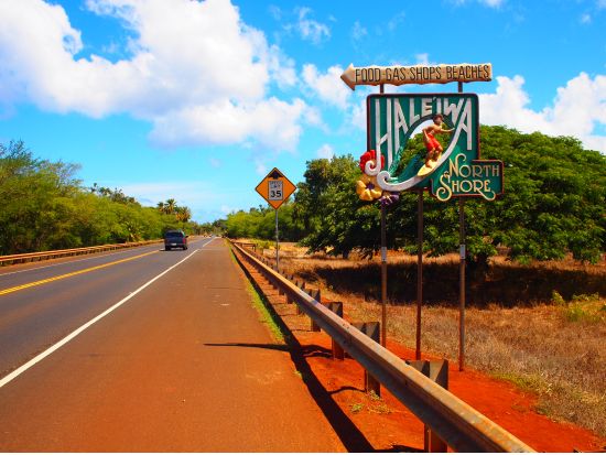 ノースショア（ハレイワ）観光往復シャトルサービス　ハレイワで約4時間たっぷり自由行動を楽しめる！＜1日／シェラトン ワイキキホテル発＞