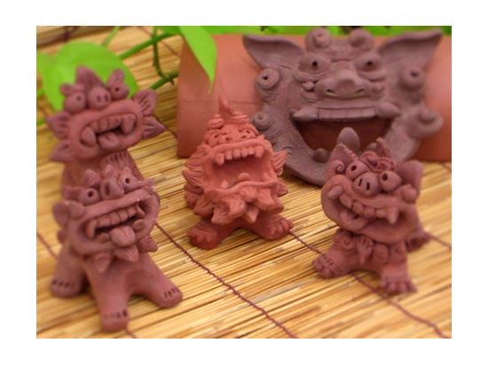 陶器シーサー作り体験　シーサー体験琉球窯で本格的な立体シーサーを作ってみよう！＜今帰仁＞