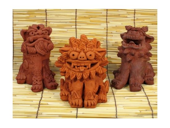 陶器シーサー作り体験　シーサー体験琉球窯で本格的な立体シーサーを作ってみよう！＜今帰仁＞