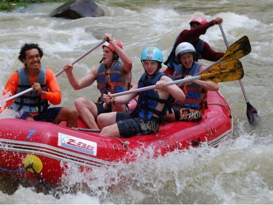 ラフティング＆サファリ(象乗り体験、ATVバギー、象と川遊び、ジップライン等)☆欲張り派向けのアクティビティ満喫プラン＜終日／ホテル送迎付／英語ガイド／昼食付＞