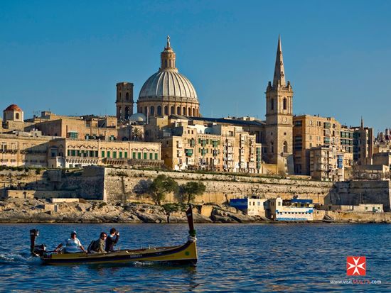 Malta - Valletta from Marsamxett Harbour