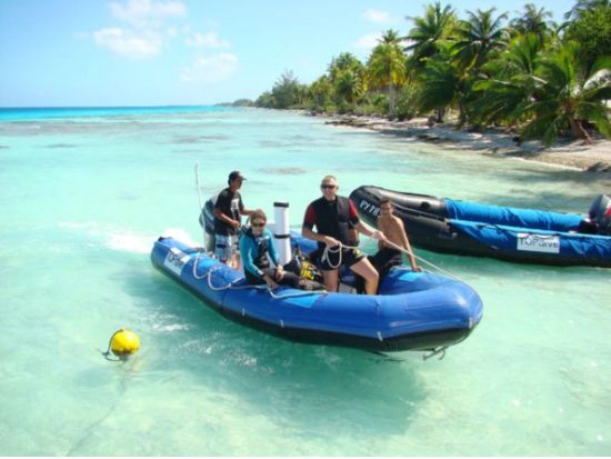 ファンダイビング　フレンチポリネシア最大の環礁の島「ランギロア島」の海へ！＜ボート／2ダイブ／ランギロア島／英語＞by トップダイブ
