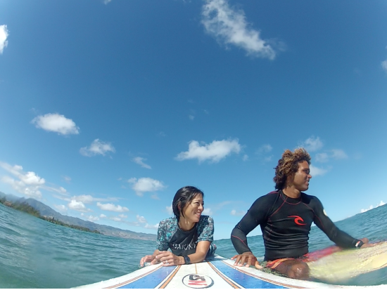 ノースショア（ハレイワ）観光　サーフィンレッスン＆ハレイワ散策＜1日＞