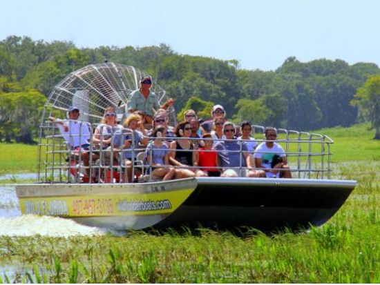 エアボート乗船＆ワイルドフロリダ入場券付き　半日観光ツアー ＜英語ガイド＞
