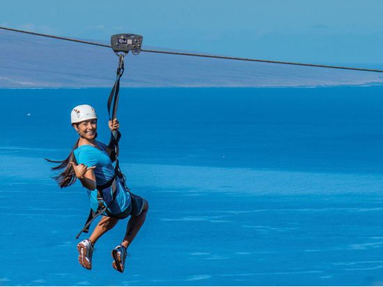 ジップライン8本ツアー　カアナパリから広大な太平洋を一望！＜英語ガイド＞