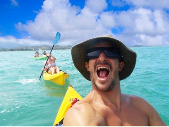 カイルア　カヤック＆シュノーケルツアー　選べる日本語ガイド付きカヤックツアーまたはセルフガイドカヤックツアー　ビーチアイテム＆昼食付き＜送迎付きプランあり＞