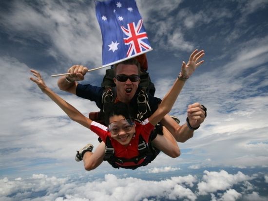 tandem skydive australia