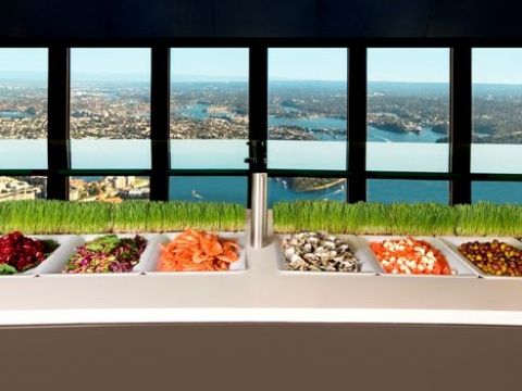 【レストラン】スカイフィースト at シドニータワー（SkyFeast at Sydney Tower）食事券＆事前予約サービス＜ランチ／ディナー＞*ビュッフェ