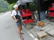 Rickshaw waiting for riders in Kyoto