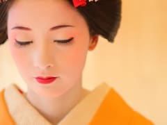 Dressed and in maiko make-up