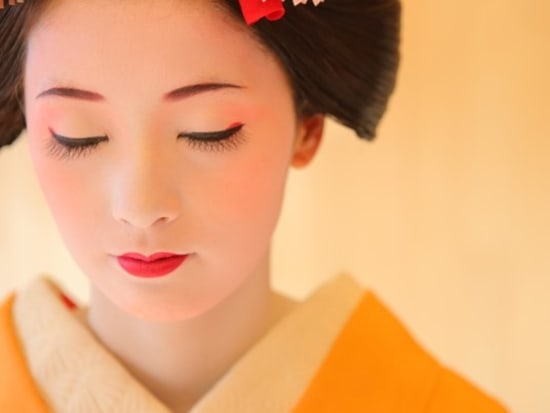 Dressed and in maiko make-up