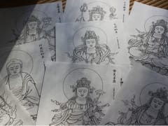 Shabutsu Buddha images for tracing
