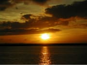 Sunset over the tropical Okinawan ocean