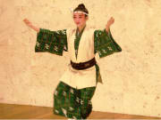 Traditional Okinawan folk dancer