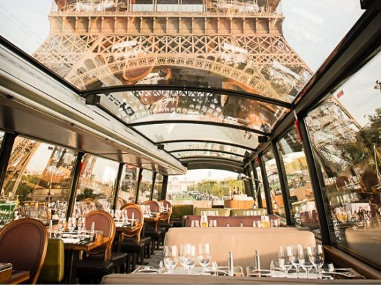 バストロノーム（BUSTRONOME）食事券＆事前予約サービス　2階建てパノラマバスレストラン ＜凱旋門付近発着＞*前日17時まで予約OK