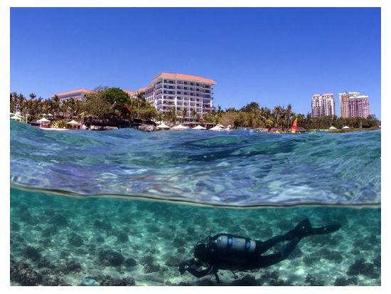 体験ダイビング　シャングリラ前海洋保護区を潜る ＜ビーチまたはボート／1～2ダイブ＞