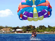 cebu, mactan island, parasailing