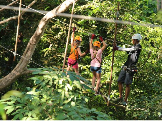 熱帯の密林をターザンのように突き進む！ターザン・アドベンチャー(Tarzan adventure)＜ホテル送迎付／英語ガイド＞