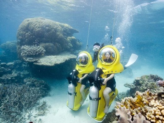世界遺産アウターリーフ 水中バイク スキューバ・ドゥー 安全＆簡単
