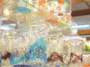 Colorful handmade Ryukyu glass wares