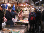 Shopping in the inner market of Tsukiji