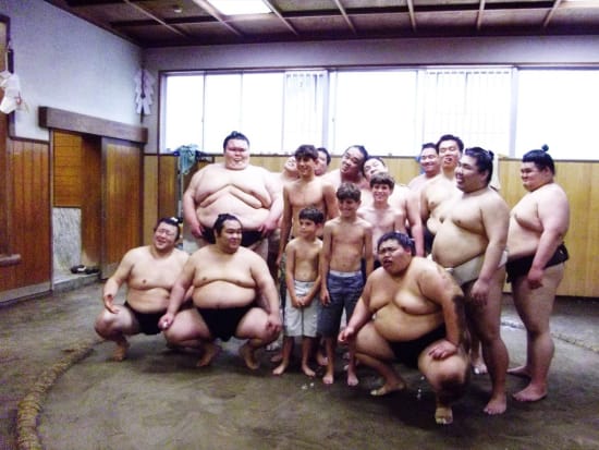 visit a sumo training stable