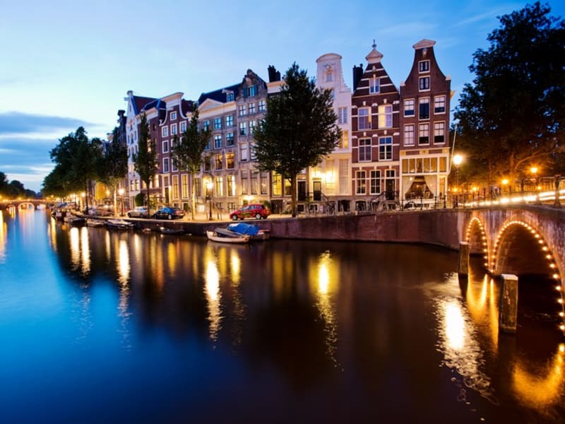 Netherlands, Amsterdam, Evening Canal Cruise