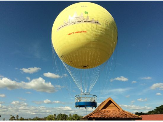 アンコールバルーン乗船体験 空から見るアンコール遺跡群  朝日鑑賞付＜早朝／日本語ガイド＞
