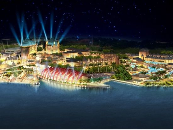 音楽と水のショー「ウィング・オブ・タイム（Wings of Time）」鑑賞 ＜夕食付き／日本語ガイド＞