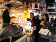 Getting the freshest sushi at Tsukiji