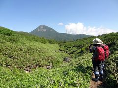 羅臼湖：人物入り