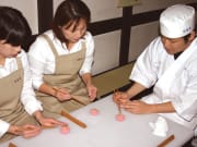 Making Japanese sweets