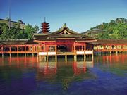 The main hall of Itsukushima Shrine