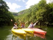 Kayaking through mangroves in Okinawa