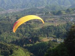 Paragliding over west Tokyo